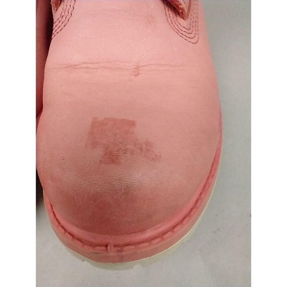 Timberland Pink Leather Women's 8.5 Chukka Work Boots Primaloft Waterproof VGC - Picture 12 of 14
